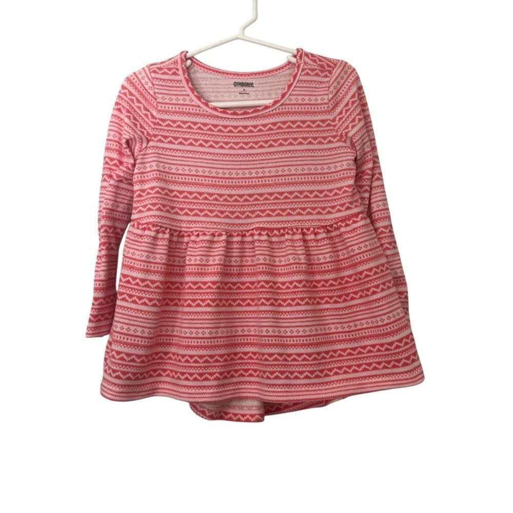 Gymboree Pink Sweater Peplum Top